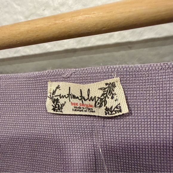 Free People Flutter By Butterfly Lilac Crop Top - Picture 10 of 12